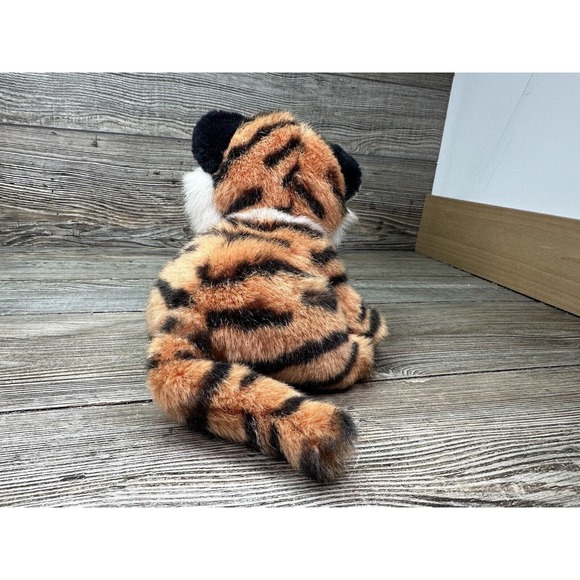 Russ Berrie Bengal Tiger Plush Rajah Orange Black Stuffed Animal Wild Cat Toy 7" - Picture 4 of 10